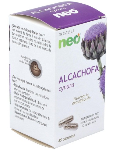 Alcachofa Microgranulos Neo 45Cap. de Neo