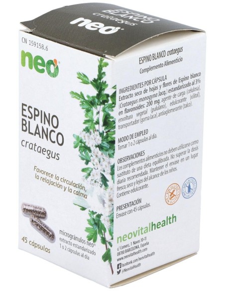 Espino Blanco Microgranulos Neo 45Cap. de Neo