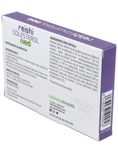 Reishi Colesterol Neo 30Cap. de Neo