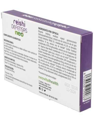 Reishi Defensas Neo 30Cap. de Neo