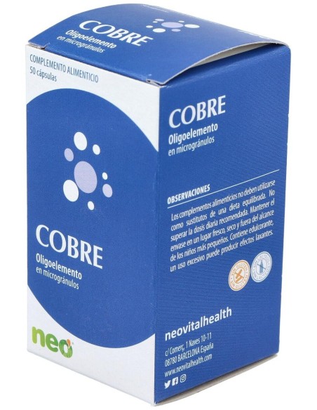 Cobre Microgranulos Neo 50Cap. de Neo