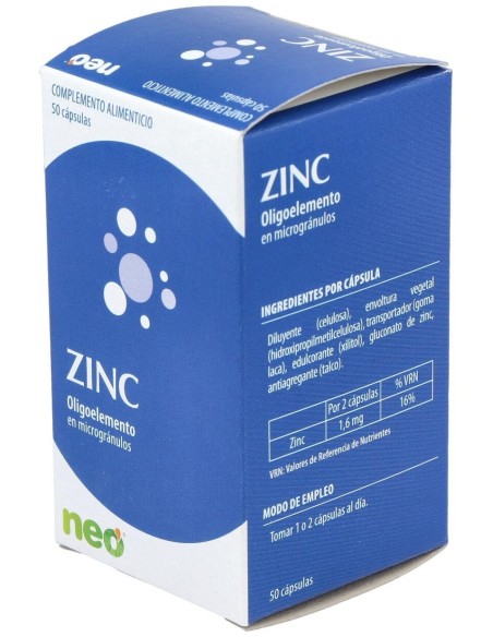 Zinc Microgranulos Neo 50Cap. de Neo