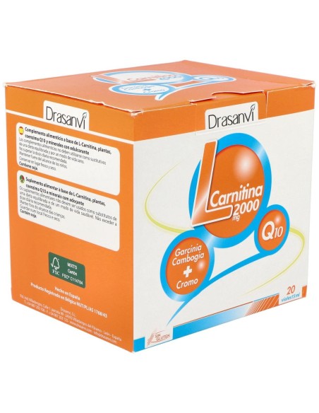 L-Carnitina 2000Mg. 20Viales de Drasanvi