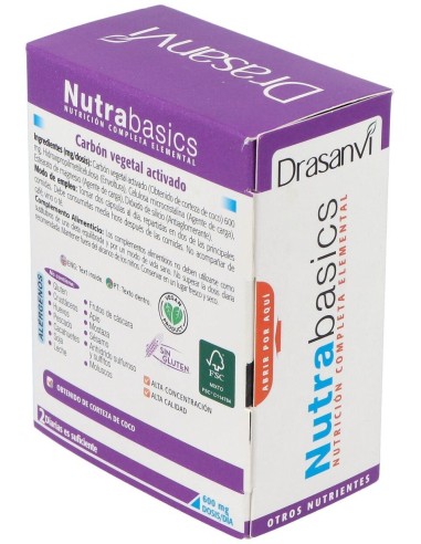 Nutrabasics Carbon Vegetal 60Cap. de Drasanvi