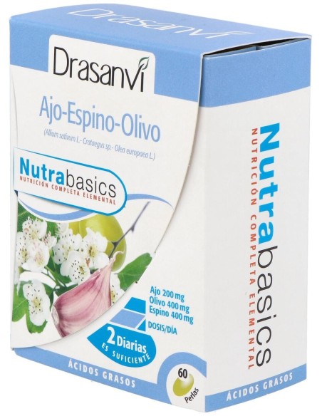 Ajo Espino Olivo 500Mg 60 Perlas Nutrabasicos Drasanvi