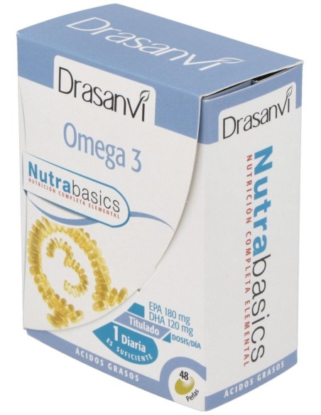 Omega 3 1000Mg 48 Perlas Nutrabasicos Drasanvi