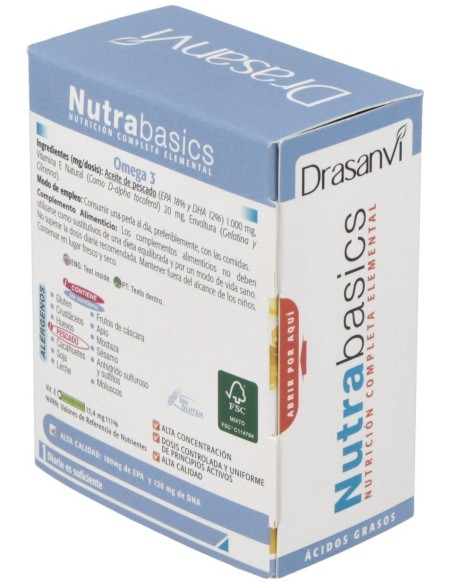 Omega 3 1000Mg 48 Perlas Nutrabasicos Drasanvi