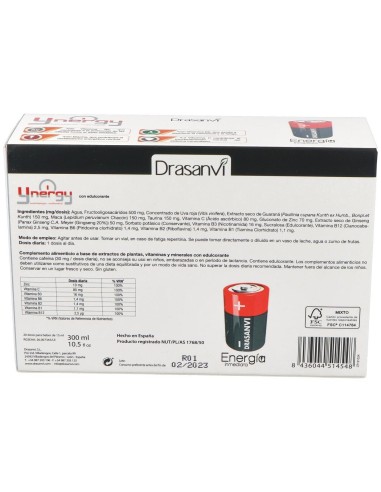 Ynergy Energia Inmediata 20X15Ml Viales Drasanvi