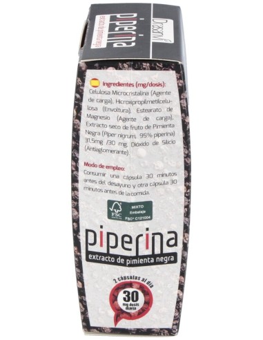 Piperina 60 Capsulas Drasanvi