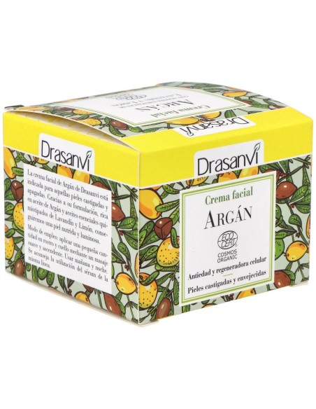 Crema Facial Argan 50Ml. Ecocert Bio de Drasanvi