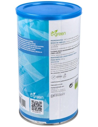 Carbonato De Magnesio 200Gr. de B.Green (Lab. Lebudit)