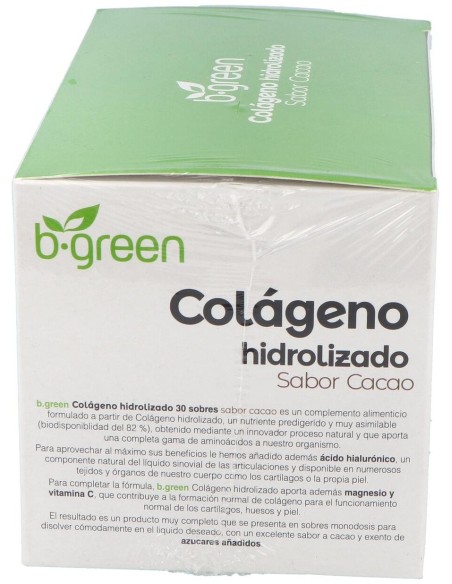 Colageno Hidrolizado Cacao  30Sbrs. de B.Green (Lab. Lebudit)