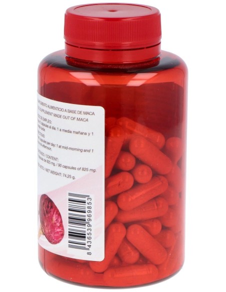 Maca Roja 700Mg. 90Cap. Eco de El Oro De Los Andes