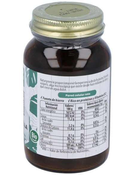 Experience Chlorella 180Comp. de Naturgreen