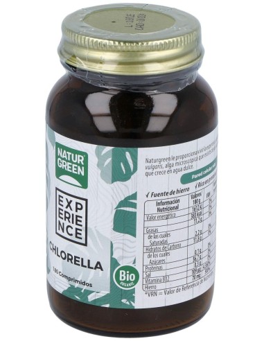 Experience Chlorella 180 Comprimidos de Naturgreen