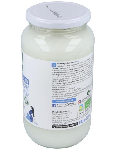 Aceite Virgen de Coco 800g de Naturgreen