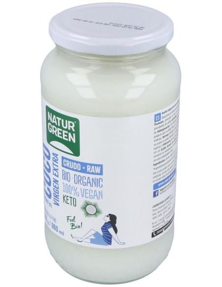 Aceite Virgen De Coco 1ª Presion Frio 800Gr. Bio de Naturgreen