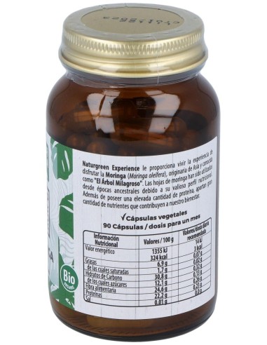 Experience Moringa Bio 90 Cápsulas  de Naturgreen