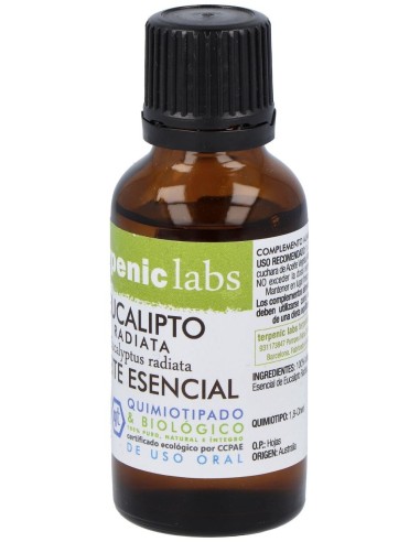 Eucalipto Radiata Aceite Esencial Bio 30Ml. de Terpenic
