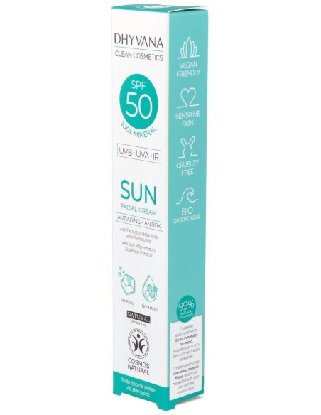 Solar Spf50 Sun Con Acido Hialuronico 50Ml. Eco de Dhyvana