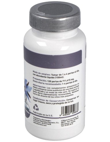Onagra + Borraja + Vit. E 500Mg. 120Perlas de Plannatur