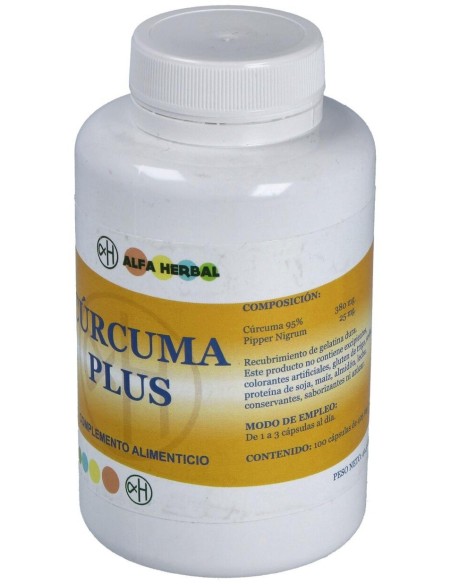Curcuma Plus 100Cap. de Alfa Herbal