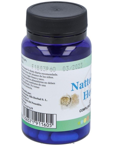 Nattokinasa 60Cap. de Alfa Herbal