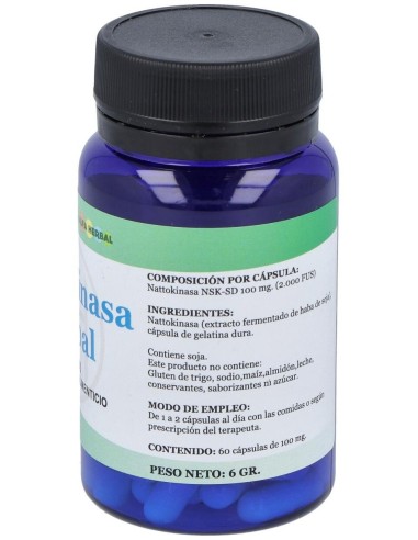 Nattokinasa 60Cap. de Alfa Herbal