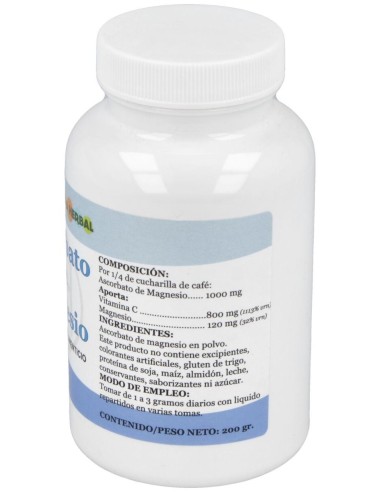 Ascorbato De Magnesio Polvo 200Gr. de Alfa Herbal