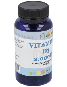 Vitamina D3 2000Ui 100Perlas de Alfa Herbal 2