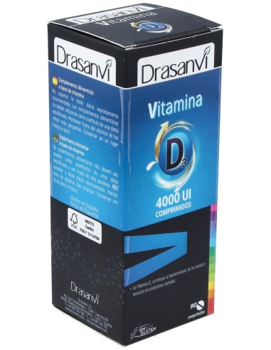 Vitamina D3 4000 Ui 90 Comprimidos Drasanvi