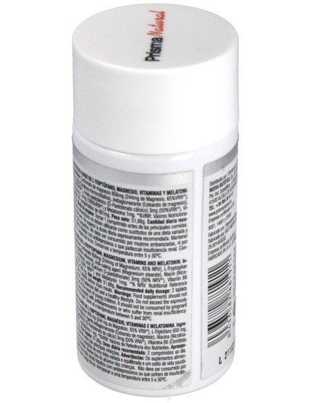 Triptofano+Mg+Melatonina+Vitaminas 60 Comprimidos de Prisma