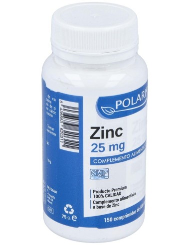 Zinc 25Mg. 150Comp. de Polaris