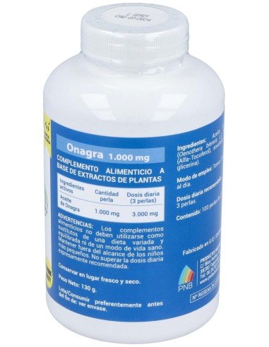 Onagra 1000Mg. 100Perlas de Polaris