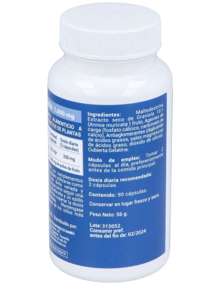 Graviola 1000Mg. 90Cap. de Polaris