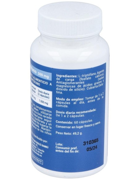 L-Triptofano 500Mg. 60Cap. de Polaris