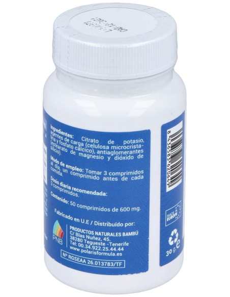 Potasio Citrato 300Mg. 50Comp. de Polaris