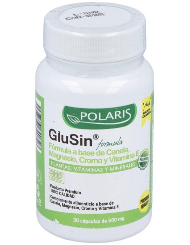 Glusin (Canela + Magnesio) 600Mg. 30Cap. de Polaris