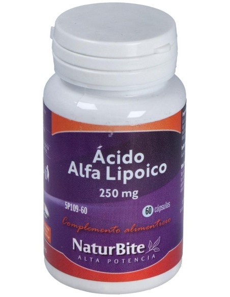 Acido Alfa Lipoico 250Mg. 60Cap. de Naturbite