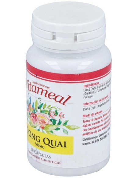 Dong Quai (Angelica Sinensis) 500Mg. 60Cap. de Vitameal