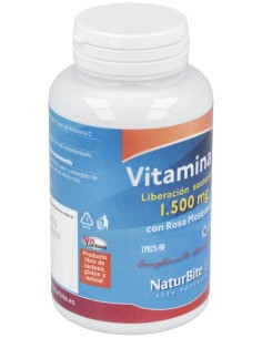 Vitamina C 1500mg Liberacion Sostenida 90 Tabl. de NaturBite 2
