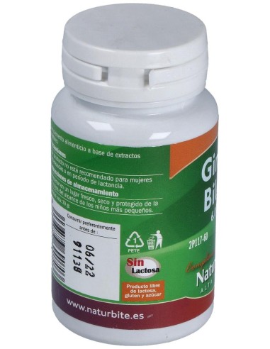 Ginkgo Biloba 6000Mg. 60Comp. de Naturbite