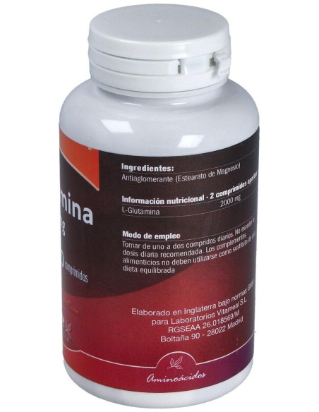L-Glutamina 1.000mg, 60 Tabl. de NaturBite