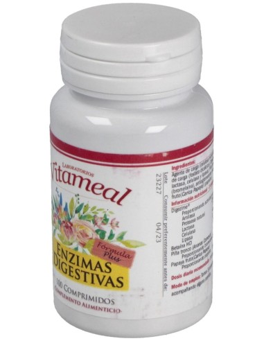 Enzimas Digestivas Plus 100Comp. de Vitameal