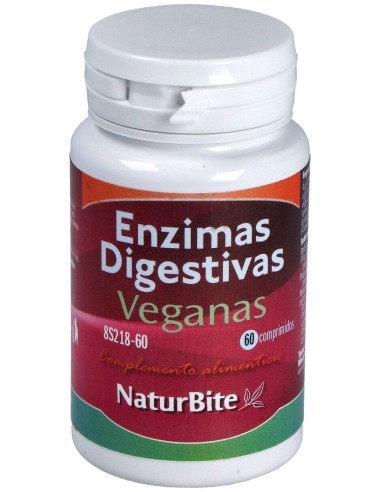 Enzimas Digestivas Veganas 60Comp. de Naturbite