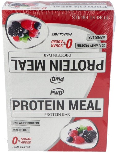 Protein Meal Barritas Frutas Del Bosque 12Uds. de Pwd