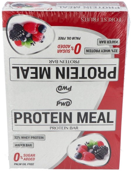 Protein Meal Barritas Frutas Del Bosque 12Uds. de Pwd