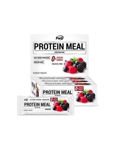 Protein Meal Barritas Frutas Del Bosque 12Uds. de Pwd