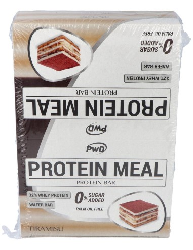Protein Meal Barritas Tiramisu 12Uds. de Pwd