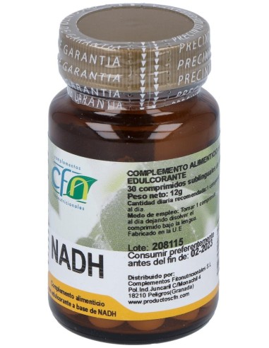 Nadh Sublingual 10Mg. 30Comp. de Cfn